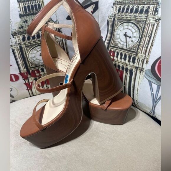 (P3)JESSICA SIMPSON‎ JP SAVERIA Platform Sandals. size 10/41.5 - Picture 7 of 12